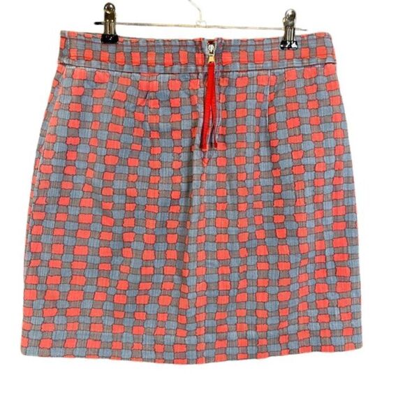 Marc by Marc Jacobs Molly Mini Skirt Checked Red Blue Black Stretch Size 2 - Picture 3 of 8